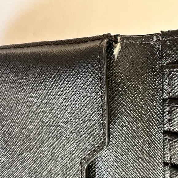 Kate Spade Black Saffiano Leather Wristlet Wallet Detachable Wrist Strap - Picture 6 of 10